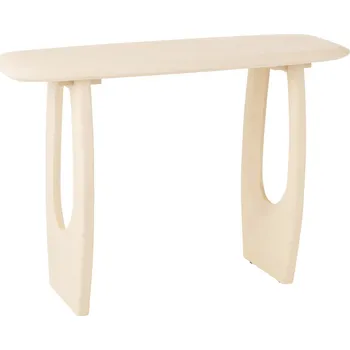 Toaletní stolek Béžový dřevěný toaletní stolek J-line Cargo 120 x 30 cm