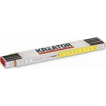Měřicí přístroj KREATOR KRT701002 - Skládací metr dřevěný