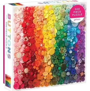 Puzzle Galison Čtvercové Knoflíková duha 500 dílků