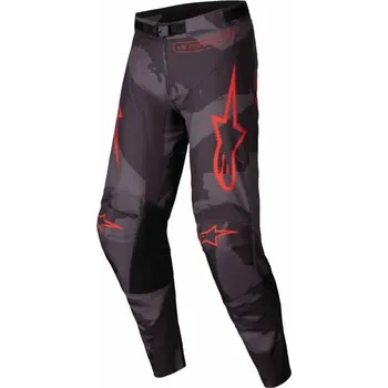 Moto kalhoty Kalhoty RACER HOLLOW, ALPINESTARS (šedá camo/oranžová fluo) 2025 40