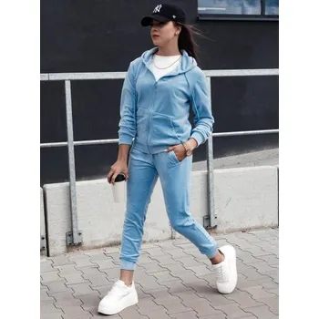 Dámská velurová souprava VELCOMFY modrá