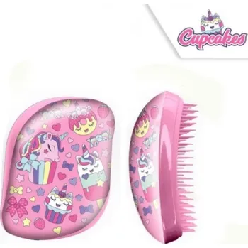 kartáč na vlasy KIDS LICENSING Dětský rozčesávací kartáč CUPCAKES, KL10711