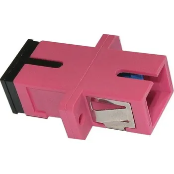 Síťový kabel XtendLan SC-SC simplex adapter MM, OM4, fialová, do optických rozvaděčů