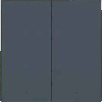 Centrální jednotka pro chytrou domácnost AQARA Wireless Remote Switch H1 Double Rocker (WRS-R02), Šedá - Zigbee dvoj tlačítkový bateriový vypínač