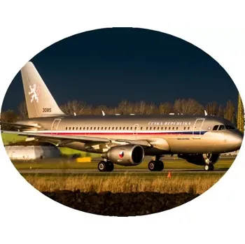 Nášivka Nažehlovačka s letadlem Czech - Air Force Airbus A319 CJ (digitální nažehlovačka )
