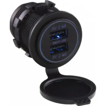 Elektrická zásuvka 2x USB zásuvka 12/24V, 4,8A