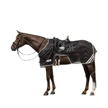 Deka pro koně Bederní deka Waldhausen Reflex, černá/štříbrná, 125 cm