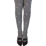 Dívčí vzorované punčocháče GATTA PEJSEK,PUNTÍKY šedé Velikost: 92-98