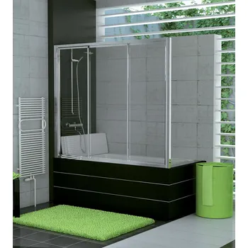 Vanová zástěna SanSwiss TOW3 G17005007 aluchrom/sklo