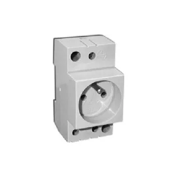 Elektrická zásuvka zásuvka na DIN lištu T-2P+Z P 230V