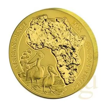 1 unce zlatá mince Rwanda Pelikan 2022