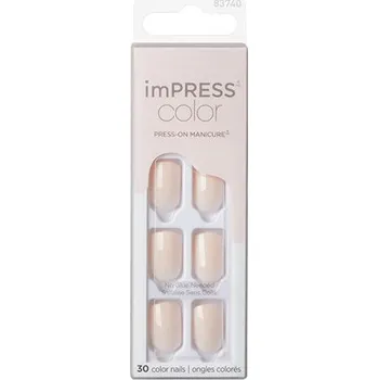 Kiss My Face imPRESS Color Point Pink Nails ( 30 ks ) - Samolepící nehty