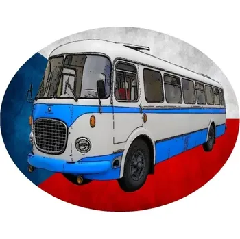 Nášivka Nažehlovačka s autobusem ŠKODA RTO 706 (digitální nažehlovačka )