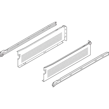 Nábytkové kování BLUM Metabox 118x550 mm bílý