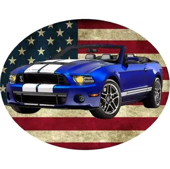 Nášivka Nažehlovačka Ford Mustang Shelby GT500 (digitální nažehlovačka s osobním autem)