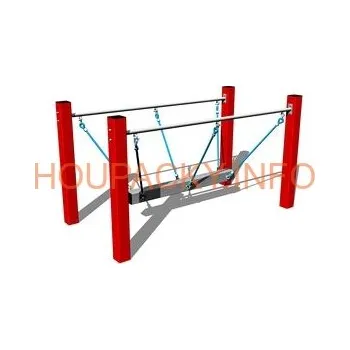 Dětská houpačka Lanová lávka LL101KR - červená (v.p. 1 m)