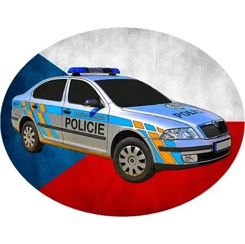 Nášivka Nažehlovačka POLICIE policejní auto I (digitální nažehlovačka)
