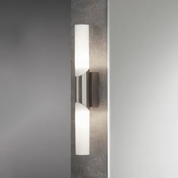 Lampička Briloner Nástěnné svítidlo Splash, 2 světla, matný nikl bílá, matný nikl 2 x 40 W - Doprava zdarma