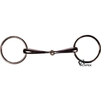 Udidlo pro koně Stihlo 1x lomené HKM -ROSEGOLD 16MM- - 14,5cm