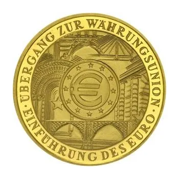 200 Euro zlatá mince 2002 Deutschland Währungsunion - Euro Einfuehrung (G)