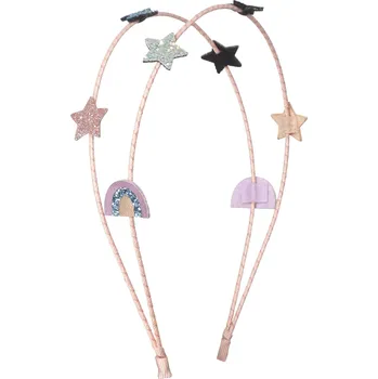 Čelenka Mimi&Lula Dvojitá čelenka s hvězdičkami a duhami Daisy Rainbow & Star Double Alice