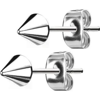 Náušnice Šperky4U Ocelové náušnice - špičky - OPN1284-4