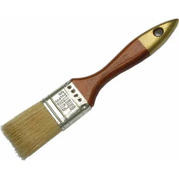 Štětec plochý dřevěná rukojeť, organický vlas 2,5 "/ 63mm