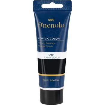 Dětské zboží Farba akrylowa Finenolo 75ml czarna DELI