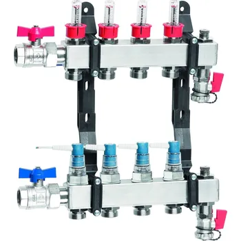 rozdělovač topení Taconova Tacosys PRO rozdělovač nerez s Tacodrive 6 okruhů