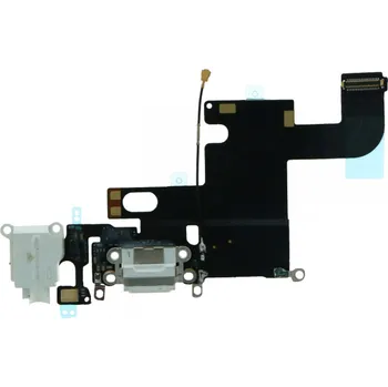 Charging Port Flex Cable for iPhone 6 White Premium