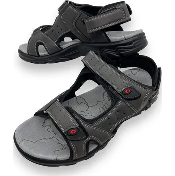 Pánské sandále Koka Pánské šedé nadměrné sandály Barva: Šedá, Velikost: 46