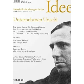 Populárně naučná literatura pro dospělé Zeitschrift für Ideengeschichte Heft XVIII/3 Herbst 2024 - Bürger, Jan