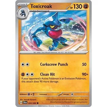 Karetní hra Toxicroak 024/064 - Shrouded Fable Typ karty: Reverse Holo