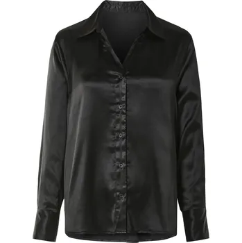 Dámská halenka esmara® Dámská saténová blůza (34, černá)