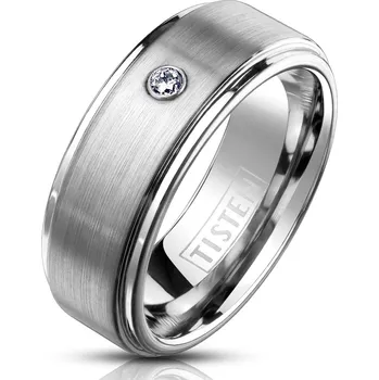 Prsten Spikes USA TIS0012 Snubní prsten TISTEN se zirkonem - velikost 55 - TIS0012-6ZR-55