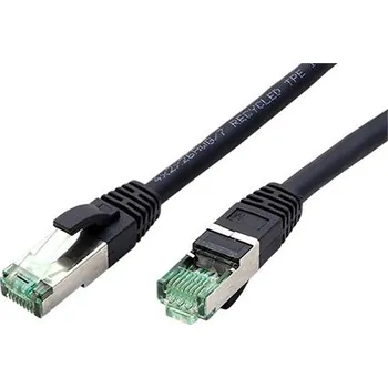 Síťový kabel ROLINE RM S/FTP patchkabel kat. 6a, 1m, černý - 21.45.3251