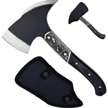 Sekera Columbia Těžká sekera "HUNTER MUST HUNT" s pouzdrem