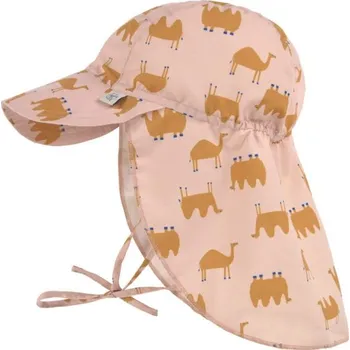 Kojenecká čepice LÄSSIG Sun Protection Flap Hat Camel Pink Velikost (od výrobce): 19 - 36 m.