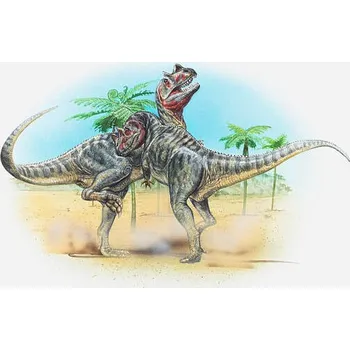 Plakát Plakát, Obraz - Illustration of two male Ceratosaurus dinosaurs, Dorling Kindersley
