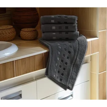 Ručník Luxusní Froté ručník ZORA 50x100 cm - TMAVĚ ŠEDÁ