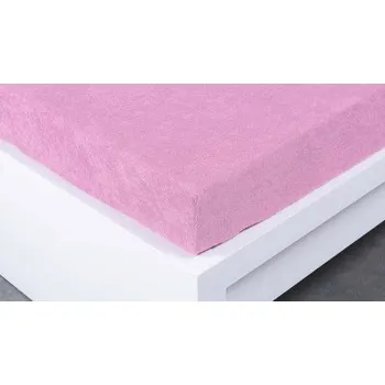 Prostěradlo Froté prostěradlo Exclusive dvoulůžko - růžové 180x200 cm