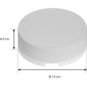 Lampička Lindby LED ovladač Lumaro, bílý, Ø 13 cm, 100W bílá - Doprava zdarma