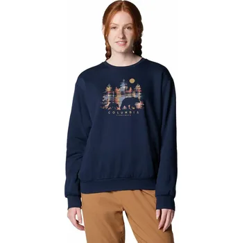 Dámská mikina Columbia Hart Mountain™ Crew III W 2086431464 - collegiate navy/treehome plaid S