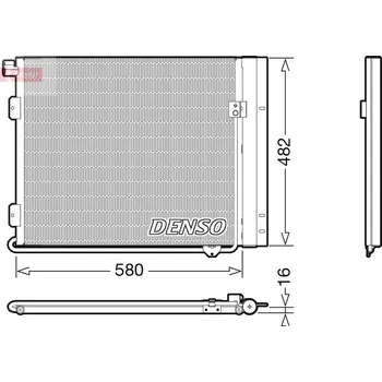 Výparník klimatizace Kondenzátor, klimatizace, , 81619200024, 81619200036, DENSO, DCN99061