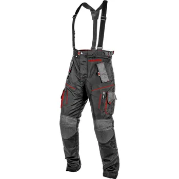 Moto kalhoty Enduro kalhoty trailer, 4square - pánská (černá,červená, vel. 3xl) 2024