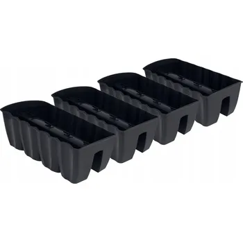 Květináč Plast Květináč Pafen šedý 234 cm x 28,5 x 20,5 cm