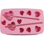 TORO Forma silikon na led s brčkem, srdce, růžová