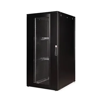 Racková skříň ROLINE 19" serverový rozvaděč 36U, stojanový, Pro, š. 800, h. 1000, perforované dveře, černý - 26.21.0168