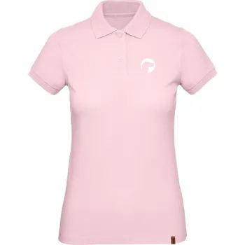 Dámská košile Dámská polokošile s potiskem - hlava ohaře - silueta - L / Světle růžová