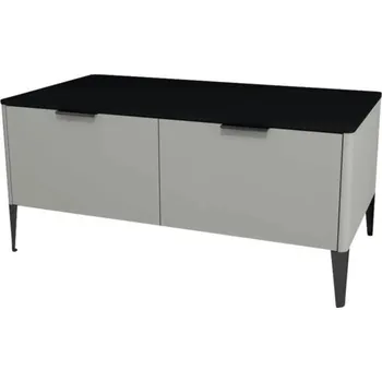 Koupelnový nábytek Koupelnová skříňka nízká Devo Lotos ocelově šedá/černá 100 x 46 x 53 cm LF-SZS2SW100x46-F105